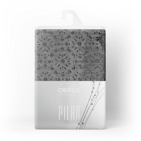 OBRUS PILAR 33 X 180 CM STALOWY