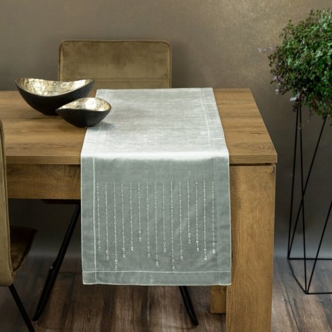 OBRUS ROYAL 3 35 X 220 CM SREBRNY OBRUS ROYAL 3 35 X 220 CM SREBRNY
