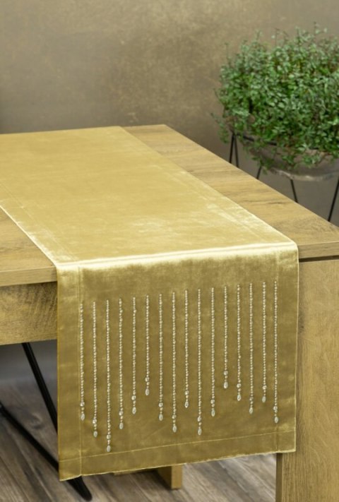 OBRUS ROYAL 3 35 X 220 CM ZŁOTY OBRUS ROYAL 3 35 X 220 CM ZŁOTY