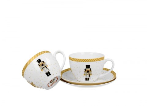 Pl 2 Filiżanki Ze Spodkami Nutcrackers & Ballerina