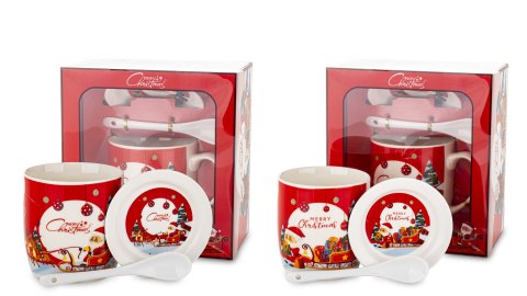 Pl Kubek Z Podstawką I Łyżeczką 330Ml Pl Kubek Z Podstawką I Łyżeczką 330Ml