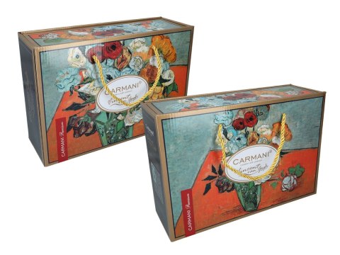 Kpl. 2 filiżanek ze spodkami - V. van Gogh, Róże i zawilce (CARMANI) Kpl. 2 filiżanek ze spodkami - V. van Gogh, Róże i zawilce (CARMANI)