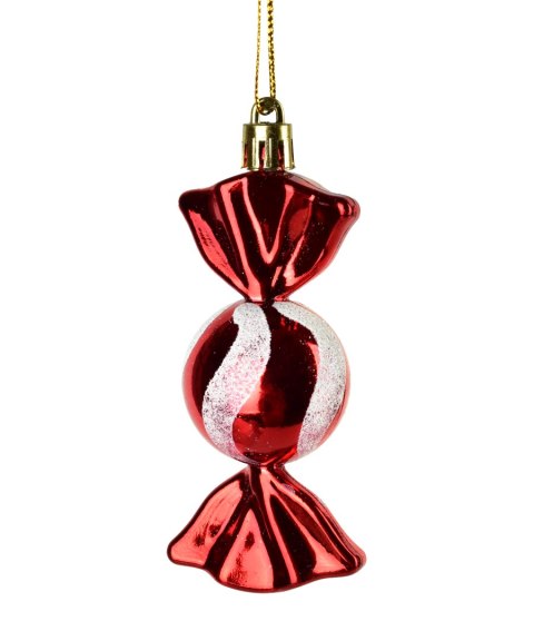 SANTA LILA Komplet 6 bombek CUKIEREK 4x4x9,5cm