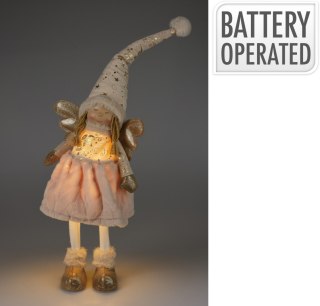 FIGURA DZIEWCZYNKA Z LED 69CM ZŁOTY