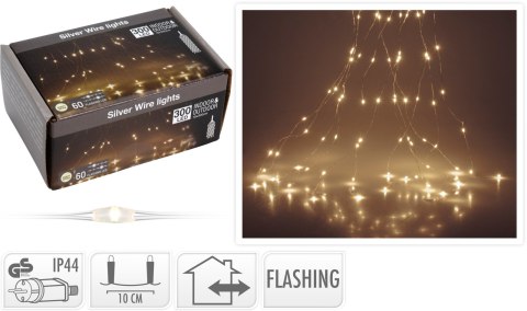 ŁAŃCUCH LED 300LED WW ZEWNĘTRZNE FLASH