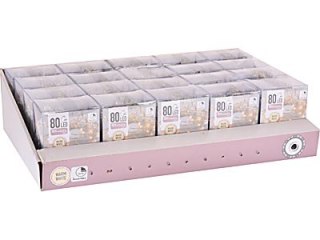 ŁAŃCUCH LED 80L WEWNĘTRZNETIMER 3x AA 1,5V NA BATERIE