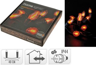 ŁAŃCUCH ŚWIETLNY IMITUJĄCY OGIEŃ 10LED