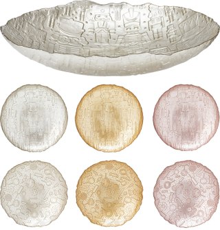 MISKA SZKLANA ŚREDNICA 30CM 6 RODZAJI XM