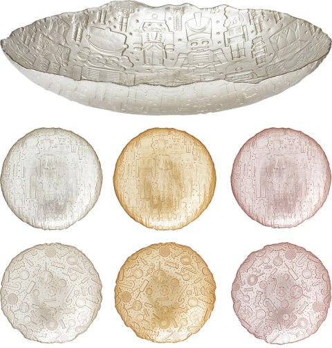 MISKA SZKLANA ŚREDNICA 30CM 6 RODZAJI XM