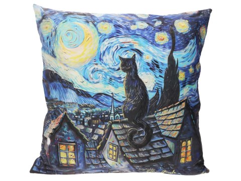 Poduszka z wypełnieniem/suwak - Inspirowana malarstwem V. van Gogh (CARMANI)