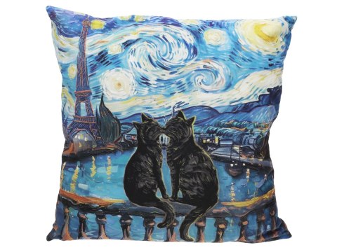 Poduszka z wypełnieniem/suwak - Inspirowana malarstwem V. van Gogh (CARMANI)