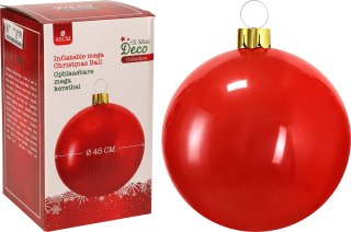 BOMBKA ŚWIĄTECZNA NADMUCHIWANA 45CM CZERWONA