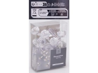 ŁAŃCUCH LED DIAMENTOWY CIEPŁY BIAŁY