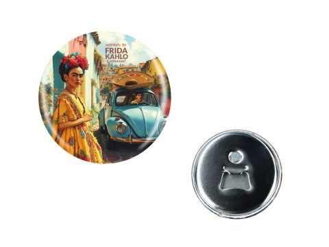 Otwieracz z magnesem - inspirowane malarstwem F. Kahlo (CARMANI)