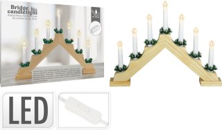 ŚWIECZNIK 7 LAMPEK LED (PRZEWÓD)