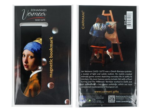 Zakładka magnetyczna - J. Vermeer, Kobieta z perłą (CARMANI)