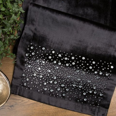 OBRUS ROYAL 2 35 X 220 CM CZARNY