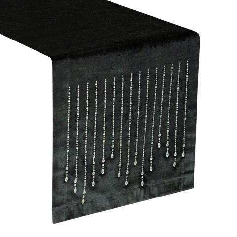 OBRUS ROYAL 3 35 X 180 CM CZARNY