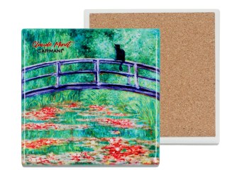 Podkładka ceramiczna, kwadratowa - Inspirowane malarstwem C. Monet, (CARMANI)