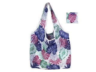 Torba na ramię, składana - kwiaty