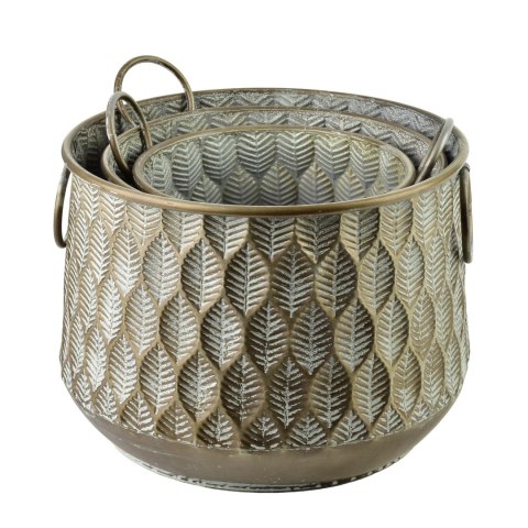 MARINA DARK Komplet 3 osłonekXL:30X32X23,5CM L:26X26X22CM M:21X23X20,5CM