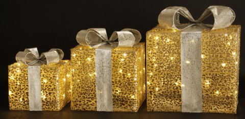Ozdoba Prezent Led Kpl. 3 Szt.
