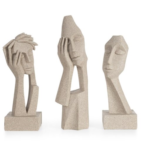 FIGURKA DEKORACYJNA LOGAN (06) 11 X 9 X 27 CM BEŻOWY