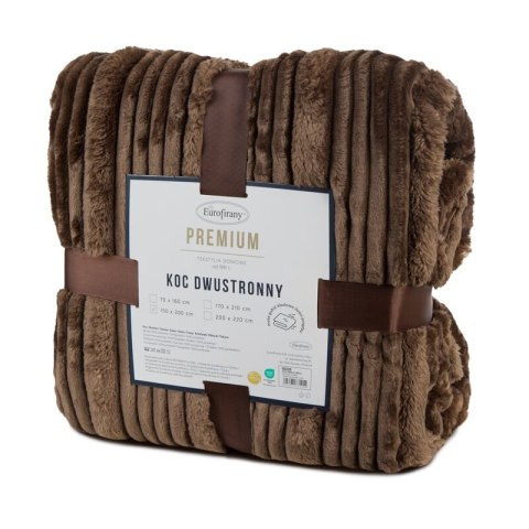 KOC NINA 150 X 200 CM CIEMNOBRĄZOWY