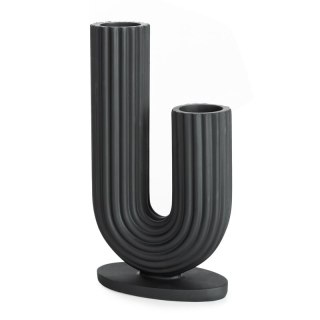 WAZON DEKORACYJNY ERIC (02) 12 X 7 X 21 CM CZARNY