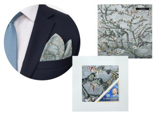 Poszetka - V. van Gogh, Kwitnący Migdałowiec srebrny (CARMANI)