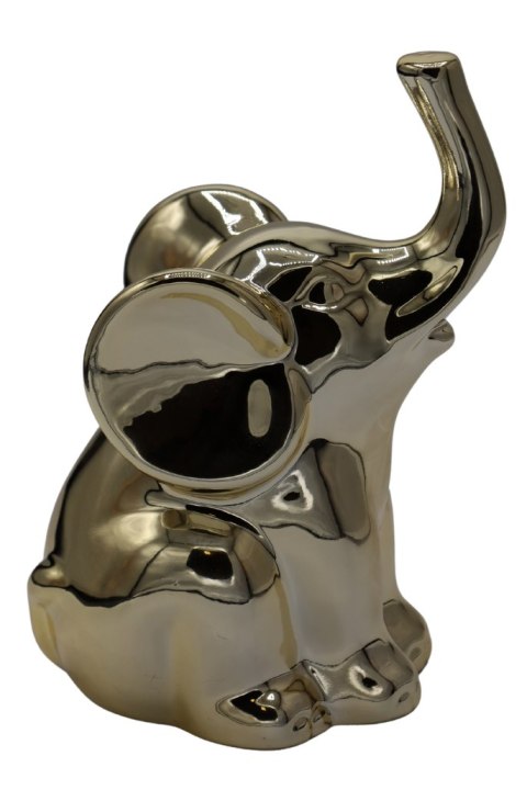 FIGURKA CERAMICZNA SŁOŃ ZŁOTY MAŁY