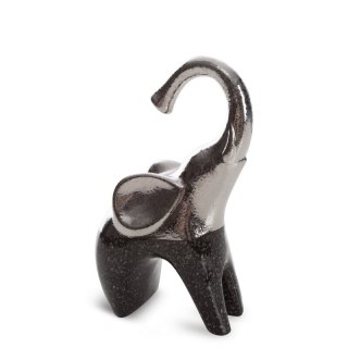 FIGURKA DEKORACYJNA LEO (02) 13 X 8 X 20 CM SREBRNY