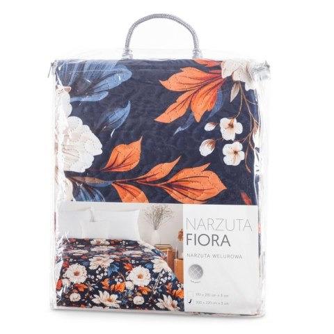 NARZUTA FIORA 200 X 220 CM GRANATOWY