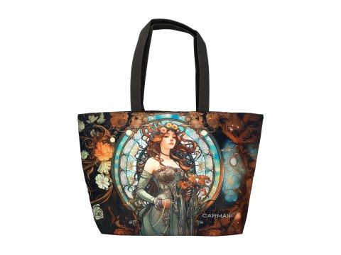 Torba na ramię - inspirowana malarstwem A. Mucha (CARMANI)