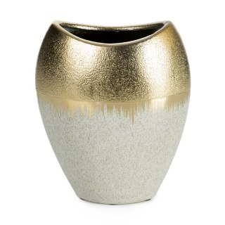 WAZON DEKORACYJNY MAX 18 X 10 X 21 CM KREMOWY