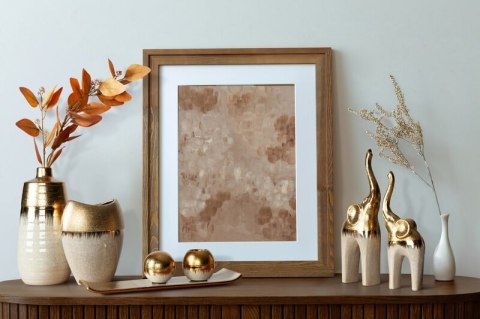 WAZON DEKORACYJNY MAX 18 X 10 X 21 CM KREMOWY