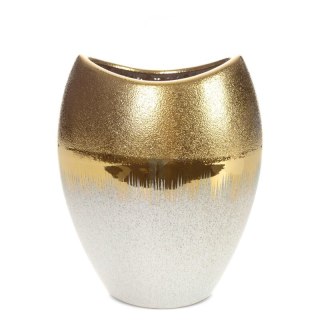 WAZON DEKORACYJNY MAX 24 X 15 X 30 CM KREMOWY