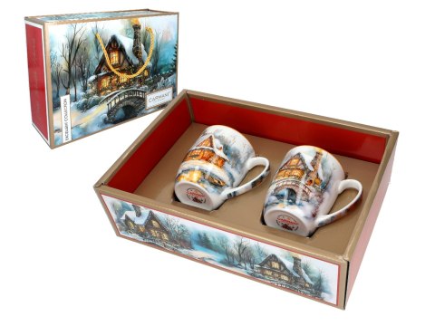 Kpl. 2 kubków świątecznych - Dom w objęciach zimy (CARMANI) Kpl. 2 kubków świątecznych - Dom w objęciach zimy (CARMANI)