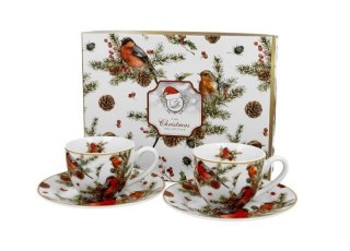 Pl 2 Filiż. Espresso Ze Spodkiem Christmas Birds