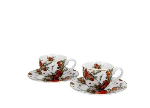 Pl 2 Filiż. Espresso Ze Spodkiem Christmas Birds