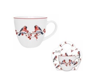 Pl Kubek 460 Ml W Koszyczku Christmas Birds 3