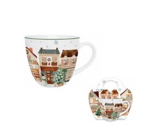 Pl Kubek 460 Ml W Koszyczku Christmas City 2