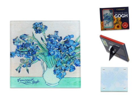 Podkładka szklana - V. van Gogh, Irysy wazon (CARMANI)