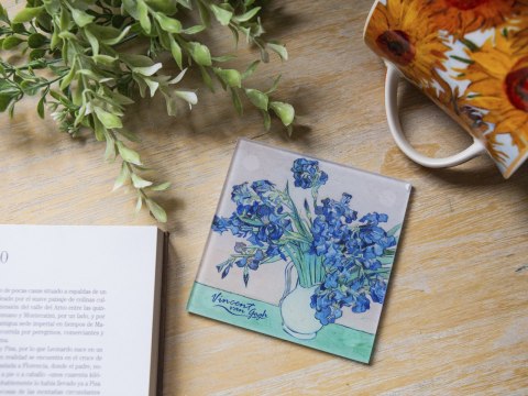Podkładka szklana - V. van Gogh, Irysy wazon (CARMANI)