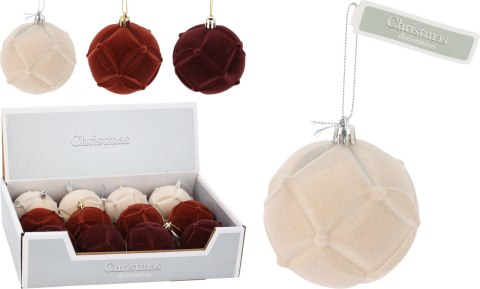 Bombka świąteczna 80mm stado 3ass KL