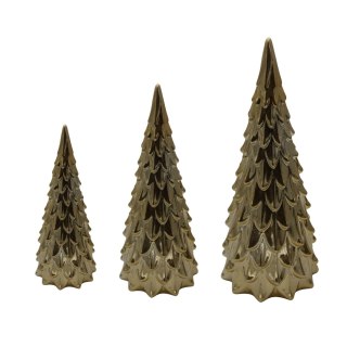 CHOINKA CERAMICZNA SUGAR GOLD ŚREDNIA