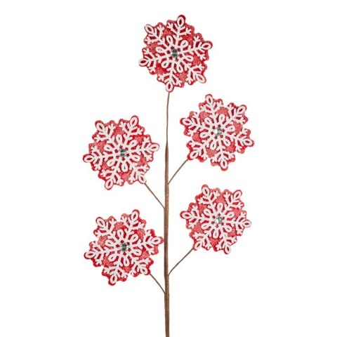 GAŁĄZKA ŚWIĄTECZNA DEKORACYJNA 248 30 X 68 CM CZERWONY