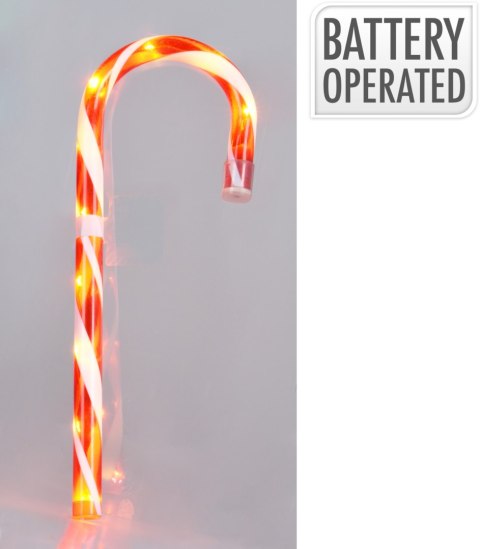 LASKA ŚWIĄTECZNA LED 75cm CZERWONY BIAŁY