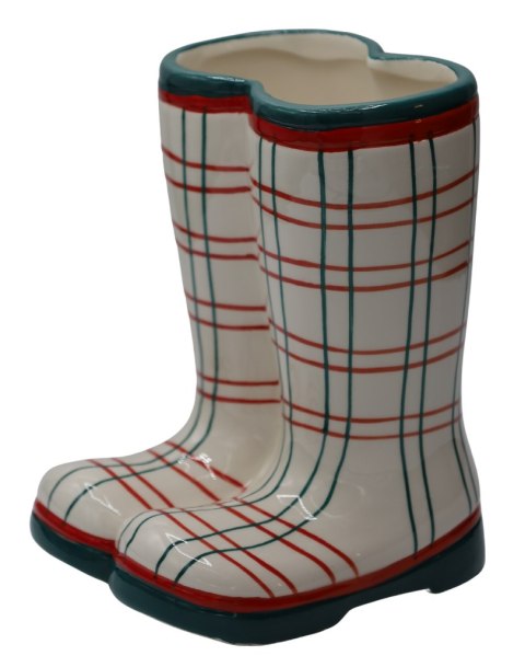 OSŁONKA CERAMICZNA BUTY W KRATKĘ MAŁE