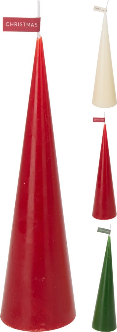 Świeca choinka 6X25CM 3kolory